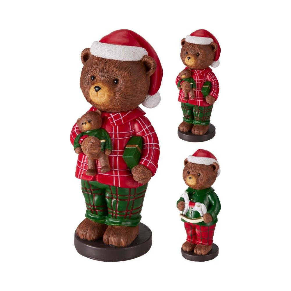 ORSO IN PIEDI CON PUPAZZO H.36 2 ASSORTITI